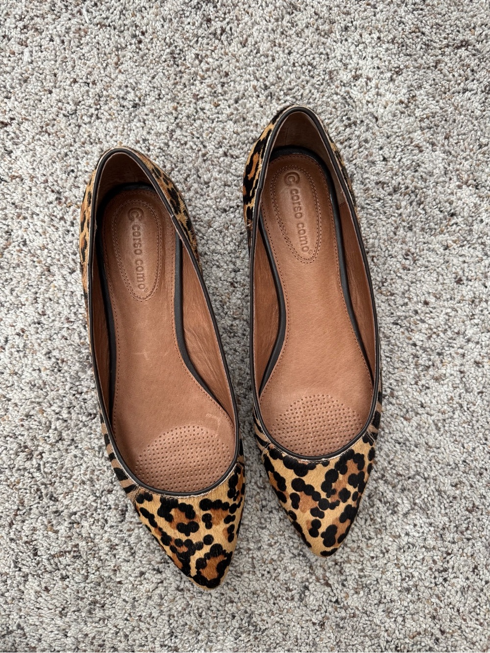 Corso Como Leopard Print Madlyn Flats, Brand New